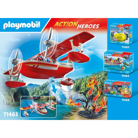 PLAYMOBIL 71463 Feuerwehrflugzeug mit Löschfunktion