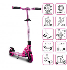 Six Degrees Scooter Junior 145mm pink
