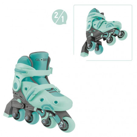 SKATES 2in1 mint Globber