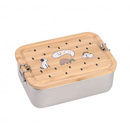 Lunchbox Stainless Steel Bamboo Happy Pr