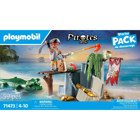 PLAYMOBIL 71473 Pirat mit Alligator