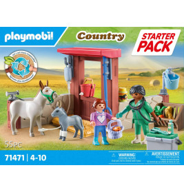 PLAYMOBIL 71471 Tierarzteinsatz bei den Eseln