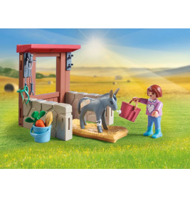 PLAYMOBIL 71471 Tierarzteinsatz bei den Eseln