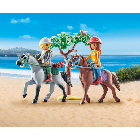 PLAYMOBIL 71470 Reitausflug an den Strand mit Amelia und Ben