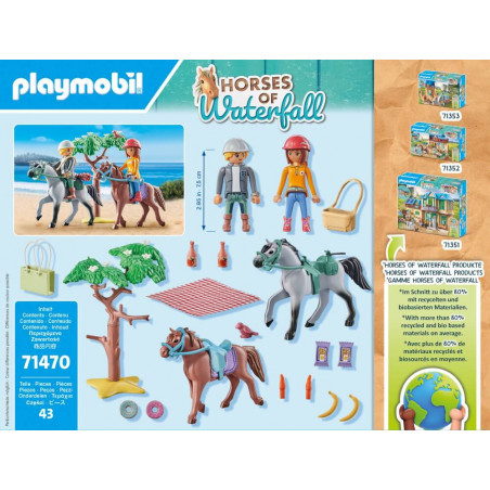 PLAYMOBIL 71470 Reitausflug an den Strand mit Amelia und Ben