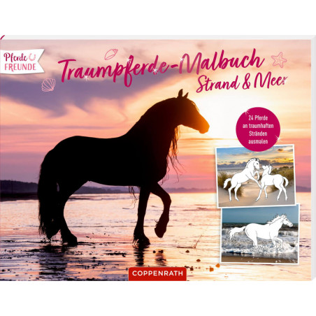 Traumpferde-Malbuch: Strand & Meer - Pferdefreunde