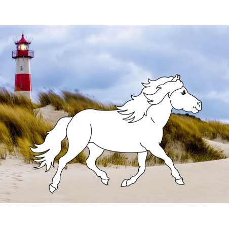 Traumpferde-Malbuch: Strand & Meer - Pferdefreunde