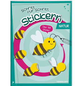 Stickern Schritt für Schritt. Natur