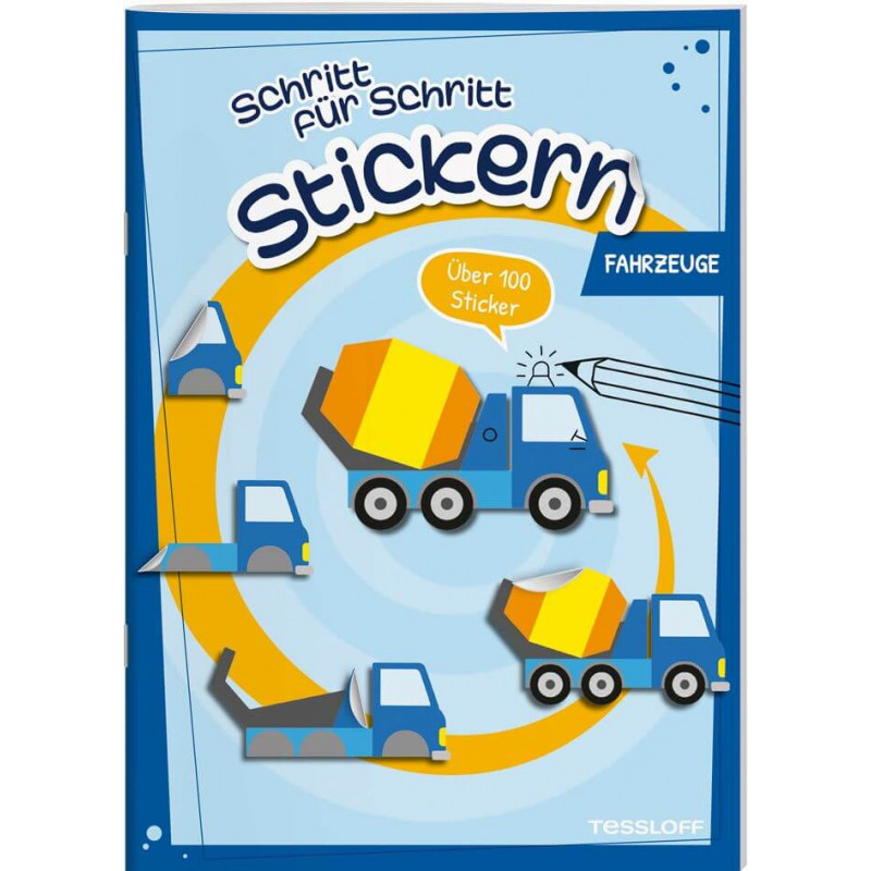 Stickern Schritt für Schritt. Fahrzeuge