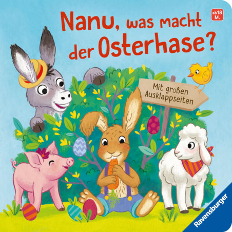Ravenburger 41896 Nanu, was macht der Osterhase? Pappbilderbuch über 10 Euro