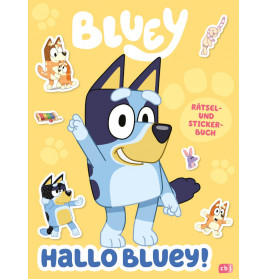 Hallo Bluey! - Ein lustiges Rätsel- und Stickerbuch