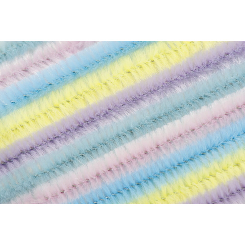 Chenilledraht 8mm50cm Pastell 10er