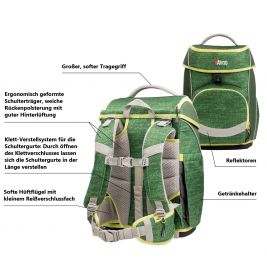 VAVOO Quin 6tlg Set blau verstellbarer Rücken