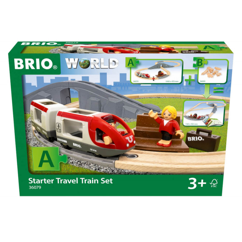 Ravenburger 63607900 BRIO Reisezug Starter Set A RW Sets