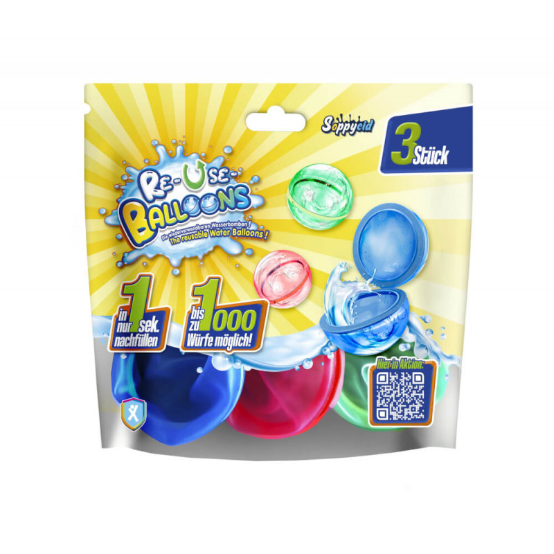 XTREM TOYS & SPORTS Re-Use-Balloons, 3er Set