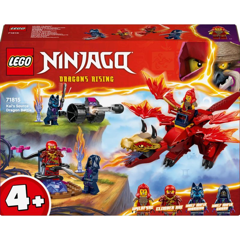 LEGO Ninjago Dragons Rising Set mit Drache, Minifiguren und Blitzen, geeignet für Kinder ab 4 Jahren. LEGO Ninjago Dragons Rising Set mit Drache, Minifiguren und Blitzen, geeignet für Kinder ab 4 Jahren.
