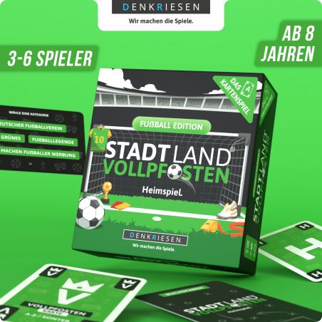 STADT LAND VOLLPFOSTEN® Karten Spiel Fußball Edition Heimspie