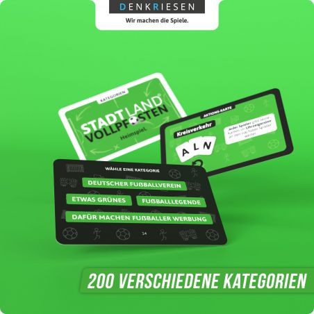 STADT LAND VOLLPFOSTEN® Karten Spiel Fußball Edition Heimspie