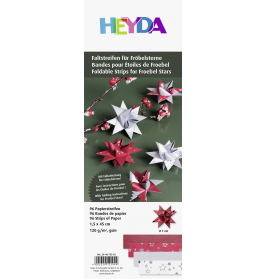 Faltstreifen Stern silber