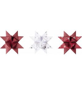 Faltstreifen Stern silber