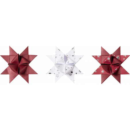 Faltstreifen Stern silber