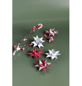 Faltstreifen Stern silber