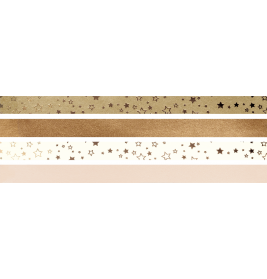 Faltstreifen Stern bronze