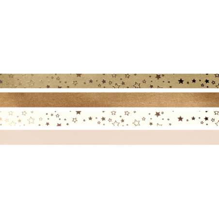 Faltstreifen Stern bronze