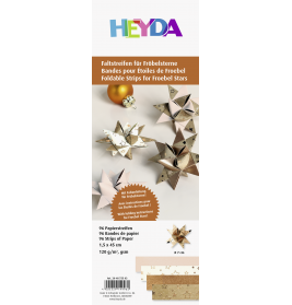 Faltstreifen Stern bronze