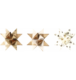 Faltstreifen Stern bronze