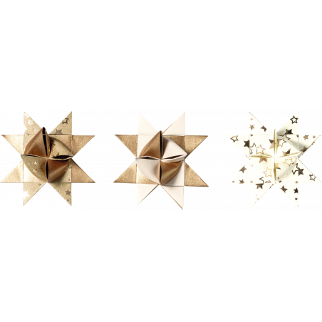 Faltstreifen Stern bronze