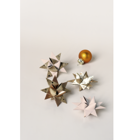 Faltstreifen Stern bronze