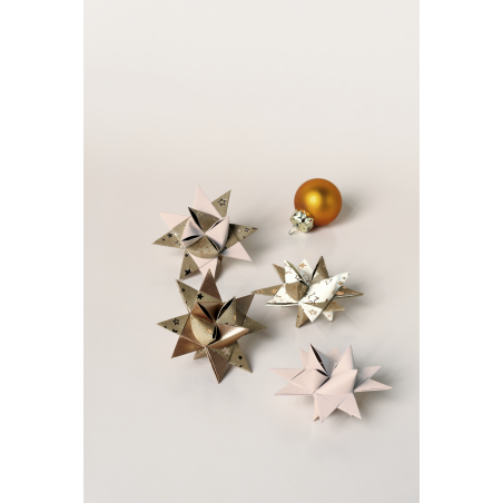 Faltstreifen Stern bronze