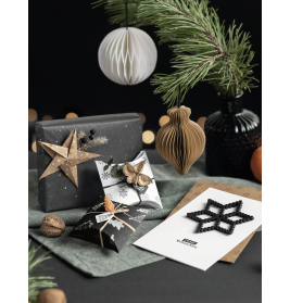 Waben-Kugel Set 3er weiss