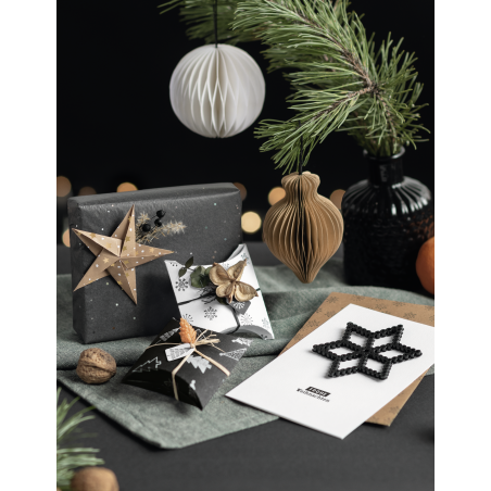 Waben-Kugel Set 3er weiss