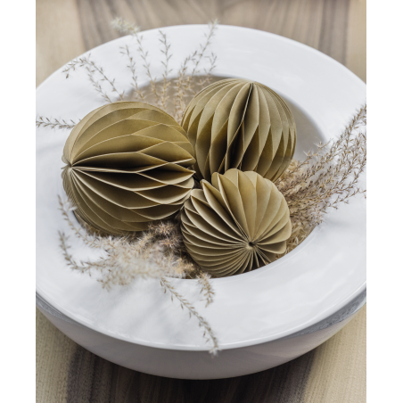 Waben-Kugel Set 3er natur