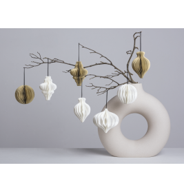 Waben-Tropfen Set 3er weiss