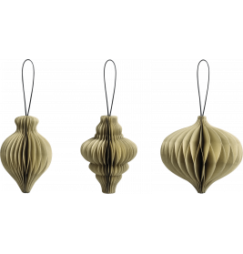 Waben-Tropfen Set 3er natur