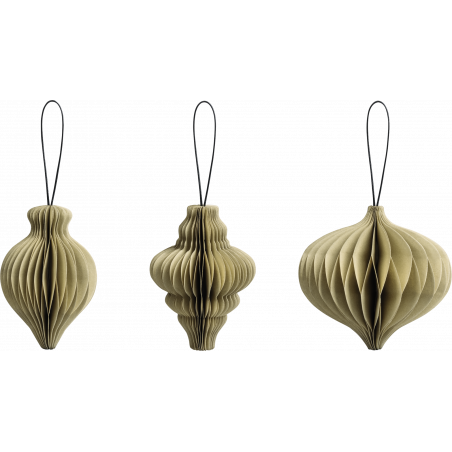 Waben-Tropfen Set 3er natur