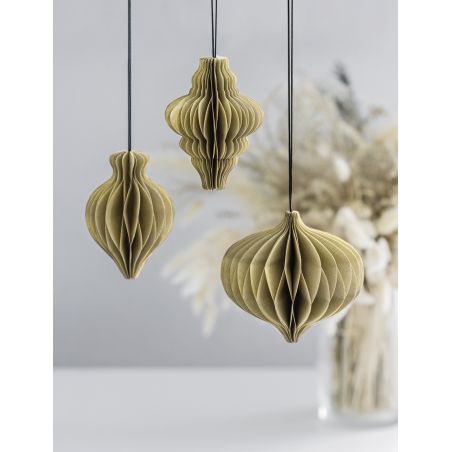 Waben-Tropfen Set 3er natur