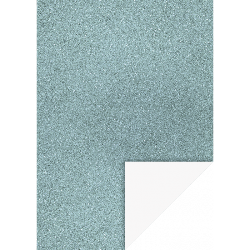 Glitterkartonhellblau A4