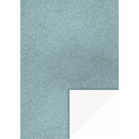 Glitterkartonhellblau A4