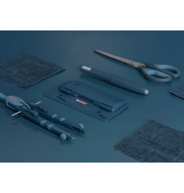 Schnellv.zirkel Tasten denim