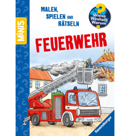 Ravenburger 46331 Ravensburger Minis: Wieso? Weshalb? Warum? Malen, Spielen, Rätseln - Feuerwehr RV Minis