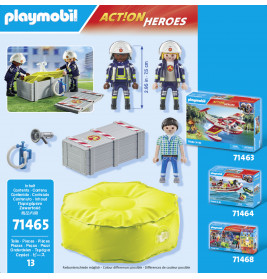 PLAYMOBIL 71465 Feuerwehrleute mit Luftkissen