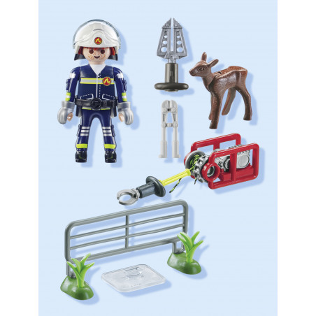 PLAYMOBIL 71467 Feuerwehr-Tierrettung