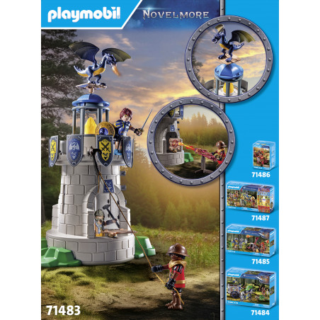 PLAYMOBIL 71483 Ritterturm mit Schmied und Drache