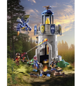 PLAYMOBIL 71483 Ritterturm mit Schmied und Drache