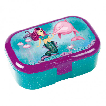 Lunchbox m. Glitzer Coralie