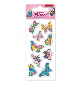 Glitter-Tattoo Schmetterlinge
